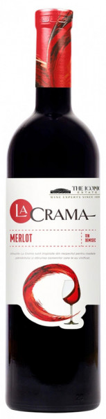 La Crama Merlot Vin Rosu Demisec 13% Alcool 750ml