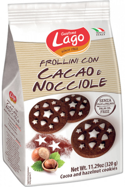 Lago Biscuiti cu Cacao si Alune 320g