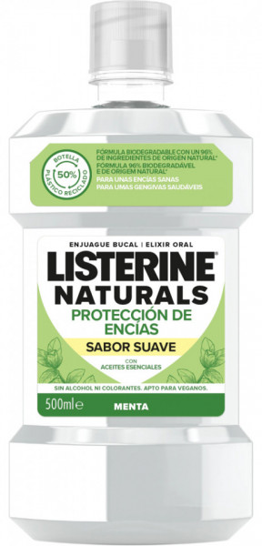 Listerine Naturals Protectie pentru Gingii Apa de Gura cu Menta 500ml