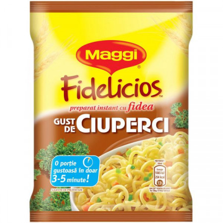 Maggi Fidelicios Preparat Instant cu Gust de Ciuperci 60g