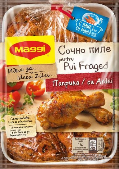 Maggi Ideea Zilei Pui Fraged cu Ardei 28g