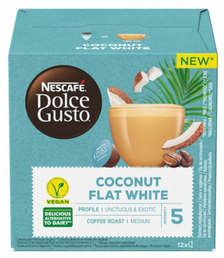 Nescafe Dolce Gusto Coconut Flat White Cafea Capsule Vegan 116.4g