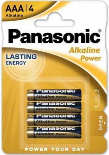 Panasonic Baterii Alkaline Lasting Energy AAA LR03 4buc