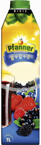 Pfanner Bautura Racoritoare cu Fructe de Padure B+C+E obtinuta din Suc Concentrat Mix de Fructe 1L