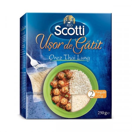 Riso Scotti Usor De Gatit Orez Thai cu Bob Lung 250g