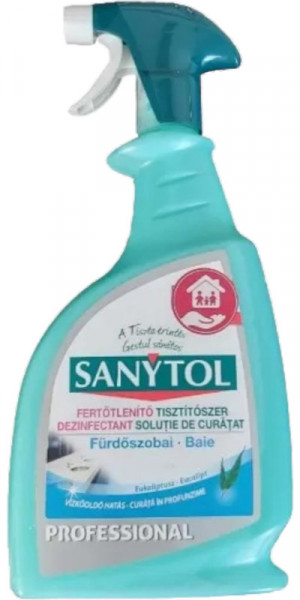 Sanytol Professional Dezinfectant Solutie de Curatat Baie cu Eucalipt 750ml