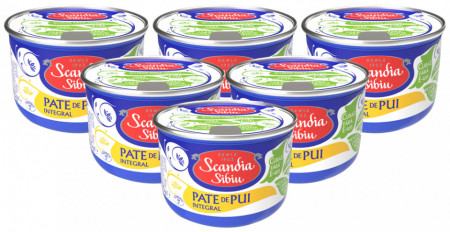 Scandia Sibiu Pate de Pui Integral 6 buc x 200g