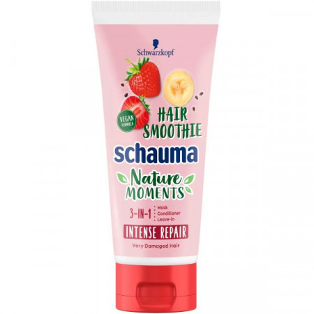 Schauma Nature Moments Tratament 3in1 cu Capsuna Banana si Seminte de Chia 200ml