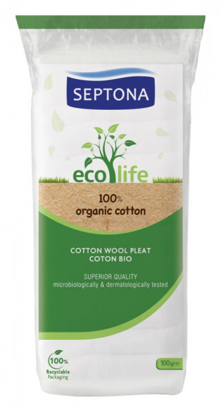 Septona Eco Life Vata din Bumbac Organic 100g