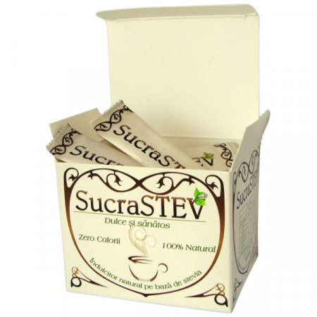 SucraStev Indulcitor Natural pe baza de Extract de Stevia Rebaudiana 20plicuri