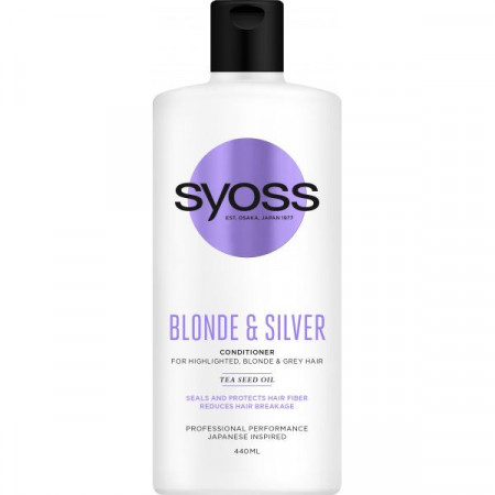 Syoss Blonde & Silver Balsam pentru Par Suvitat Blond si Alb 440ml
