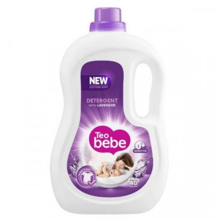 Teo Bebe Detergent de Rufe Lichid cu Lavanda pentru 40 Spalari 2.2L