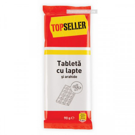 TopSeller Tableta cu Lapte si Arahide 90g