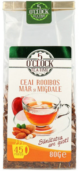 5 O'Clock Ceai Rooibos cu Mar si Migdale 80g