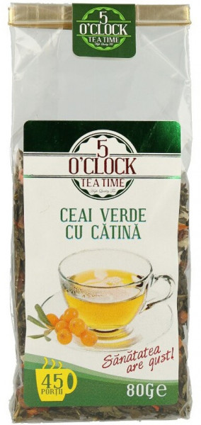5 O`Clock Ceai Verde cu Catina 80g