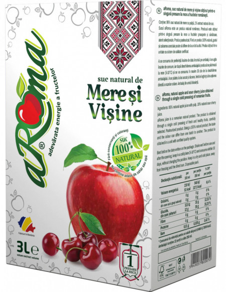 Aroma Suc Natural de Mere si Visine 3L