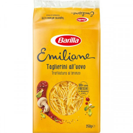 Barilla Emiliane Taglierini Paste Alimentare din Gris de Grau Dur cu Oua 250g