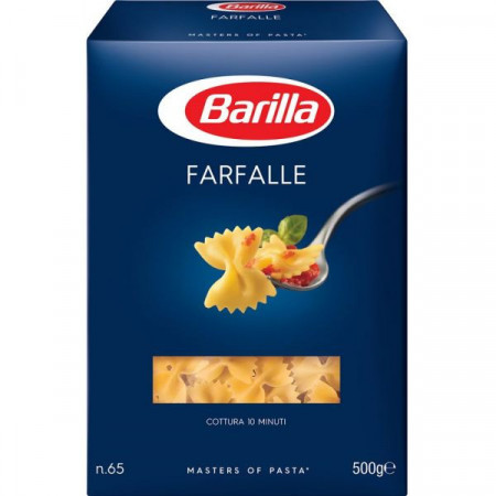 Barilla Farfalle Paste Alimentare din Gris de Grau Dur 500g