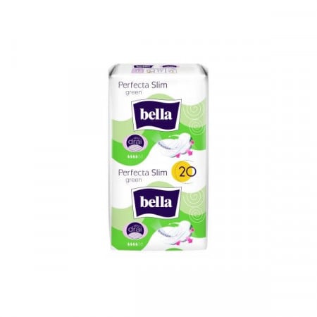 Bella Absorbante Perfecta Slim Green Duo Silky Drai 20bucati