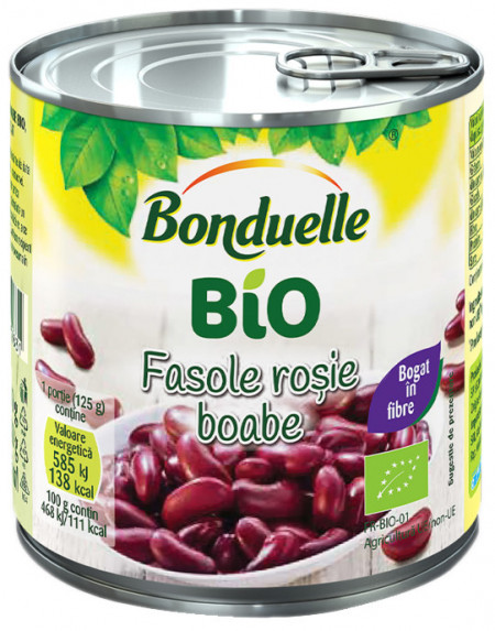 Bonduelle Fasole Rosie Boabe Bio 400g