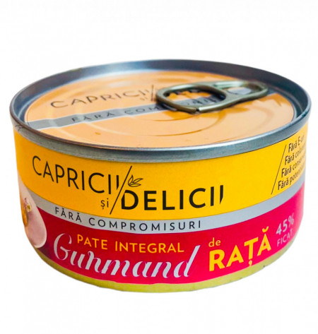 Capricii si Delicii Pate de Rata Integral 45% Ficat 115g
