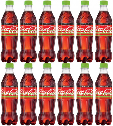 Coca Cola Bautura Carbogazoasa cu Gust de Lime Zero Zahar 12 buc x 500ML