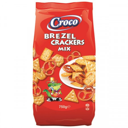 Croco Brezel Crackers Mix Biscuiti Aperitiv 750g
