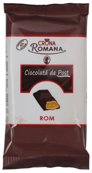 Crona Romana Ciocolata de Post cu Crema cu Rom 50g