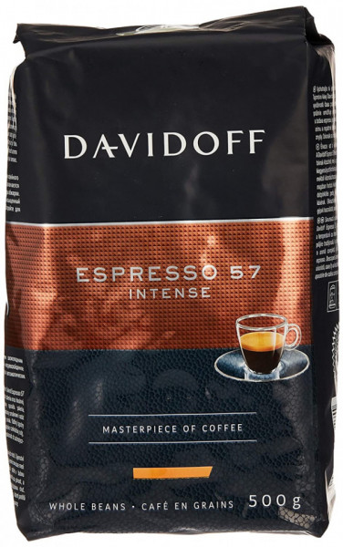 Davidoff Espresso 57 Intense Cafea Boabe Prajita 500g