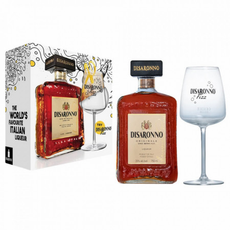 Disaronno Sour Set Lichior 700ml 28% Alcool + 1 Pahar