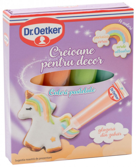 Dr.Oetker Creioane Pentru Decor Culori Pastelate 76g