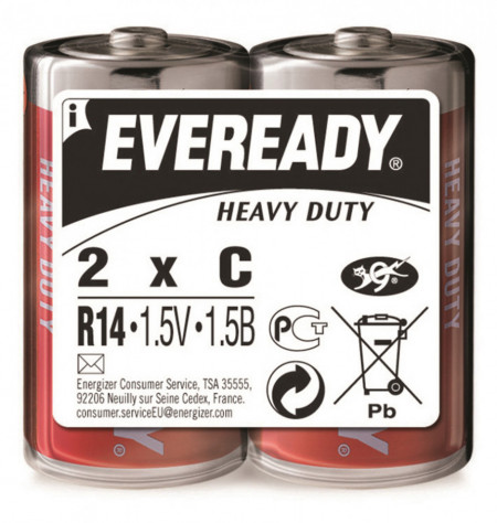 Eveready Baterii HD ZN-C R14 2buc