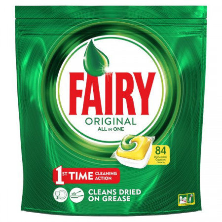 Fairy Original All in One Capsule pentru Masina de Spalat Vase pentru 84 Spalari 1135g