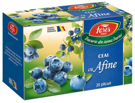 Fares Aromfruct Ceai Aromat din Fructe si Plante cu Afine 20plicuri x 2g