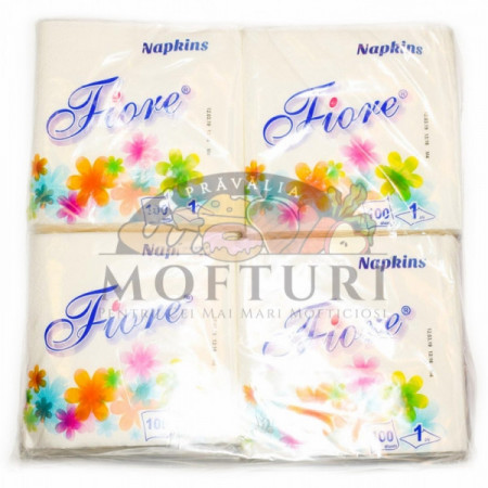 Fiore Servetele De Unica Folosinta 1Strat 4 x 100Buc