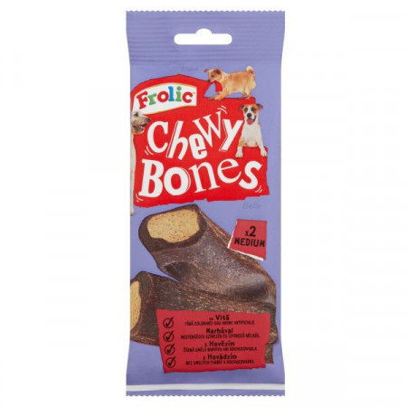 Frolic Chewy Bones Recompense pentru Caini cu Carne de Vita 2buc 170g