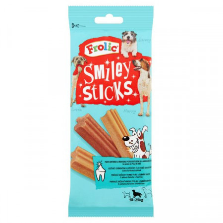 Frolic Smiley Sticks cu Carne de Pui 10-25kg 7buc 175g