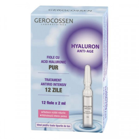Gerocossen Fiole cu Acid Hialuronic Pur 12fiole x 2ml