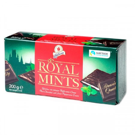 Halloren Royal Mints Ciocolata Portionata cu Crema de Menta 200g