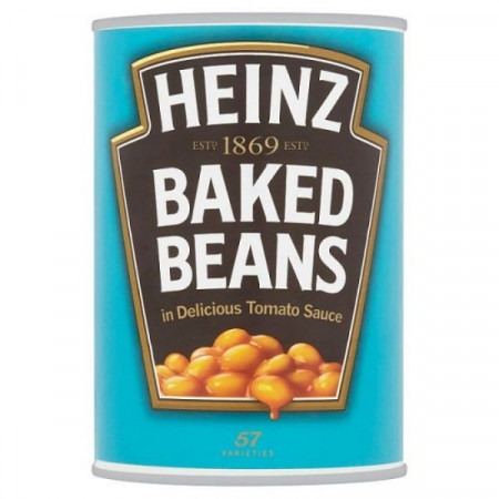 Heinz Fasole Boabe Alba Gatita in Sos de Rosii 415g