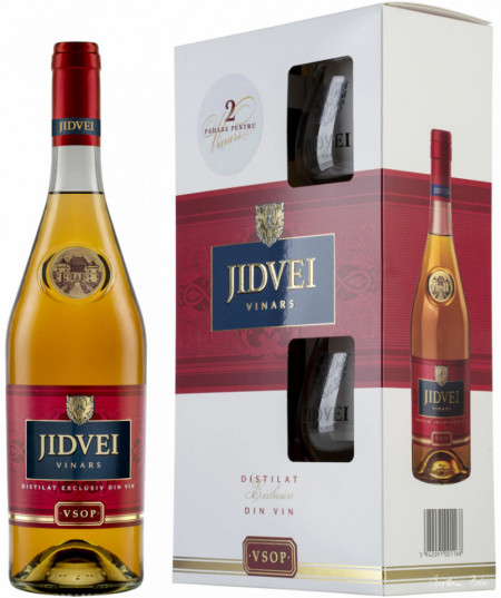 Jidvei Set Vinars Vsop 700ml + 2 Pahare