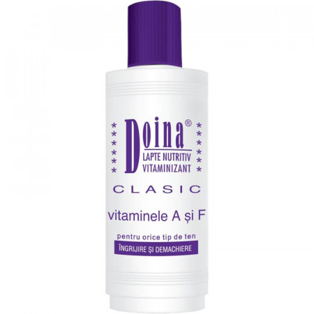 Lapte Doina Nutritiv Vitaminizant Clasic 200ml – Ingrijire Zilnica pentru Orice Tip de Ten