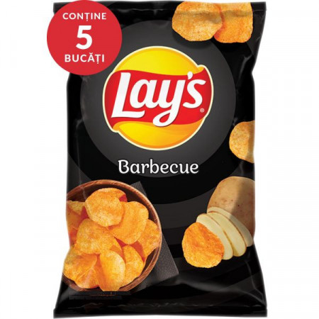Lay's Chipsuri din Cartofi cu Gust de Barbecue 5bucati x 60g