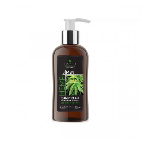 Lotus Cosmetics Hemp Sampon 2in1 pentru Par si Corp cu Ulei de Cannabis 150ml