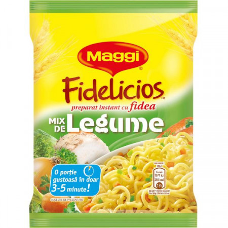 Maggi Fidelicios Preparat Instant cu Fidea si Mix de Legume 60g