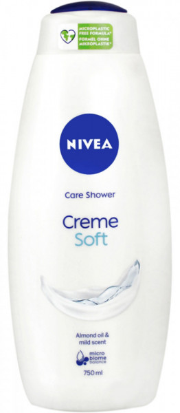 Nivea Care Shower Creme Soft Gel de Dus Cremos cu Ulei Hranitor de Migdale 750ml