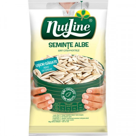 Nutline Seminte Albe de Floarea Soarelui Prajite Usor Sarate 40g
