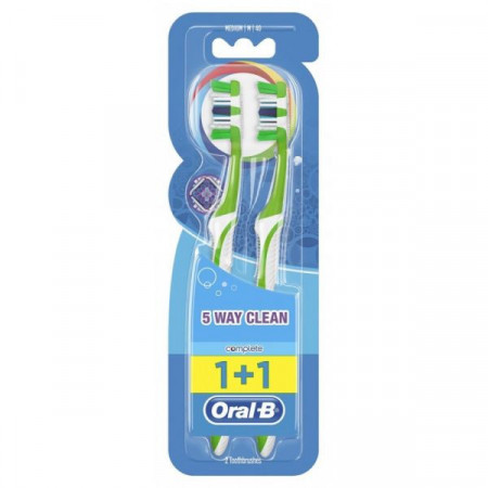 Oral B Complete 5 Way Clean Periuta de Dinti 1+1 Gratis
