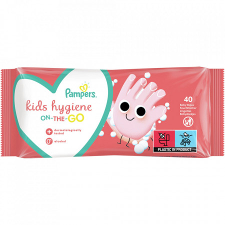 Pampers Kids Hygiene On the Go Servetele Umede 40 buc