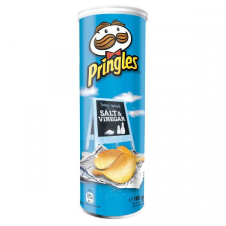 Pringles Snack cu Gust de Sare si Otet 165g